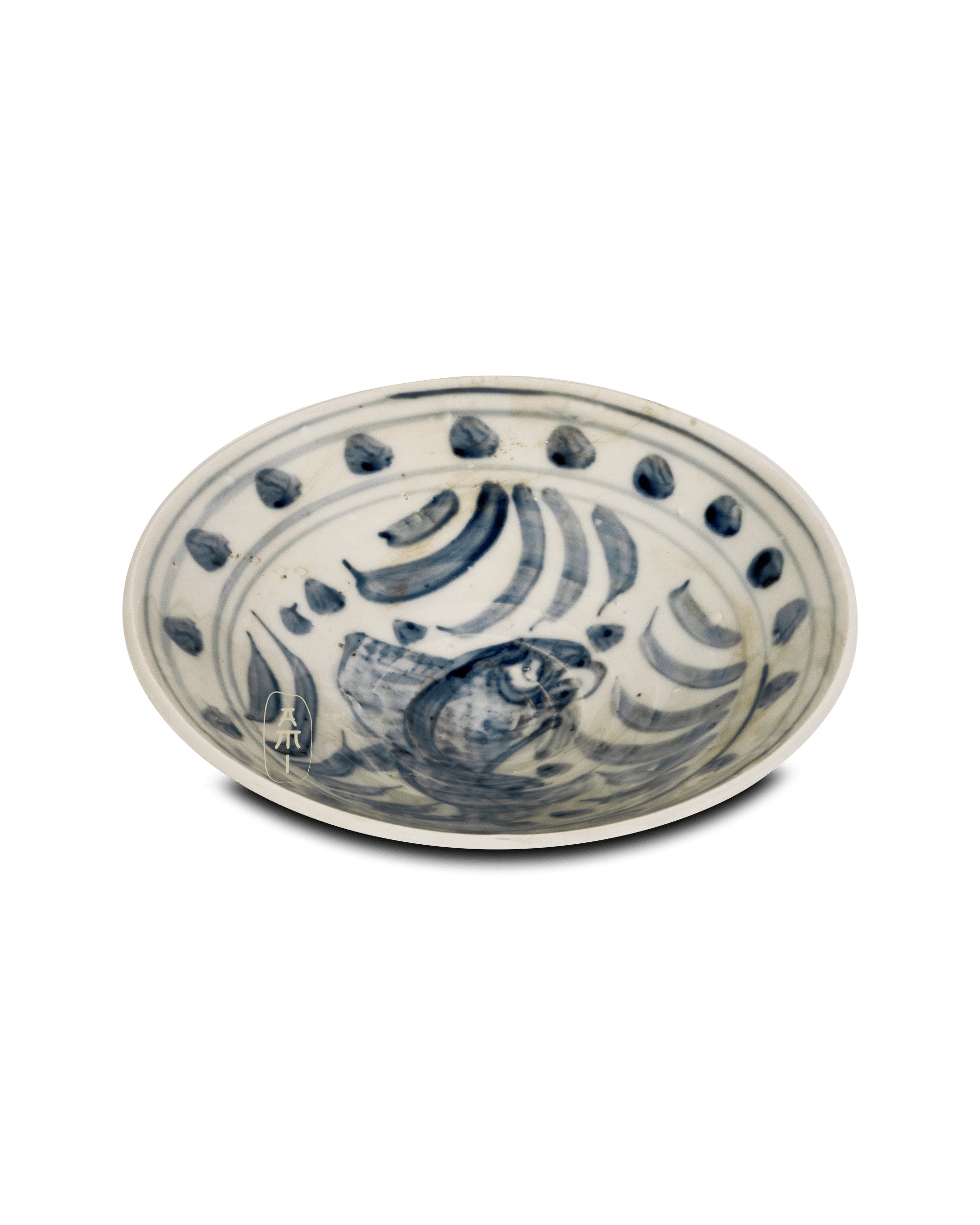 Skål Blue&white - Fish