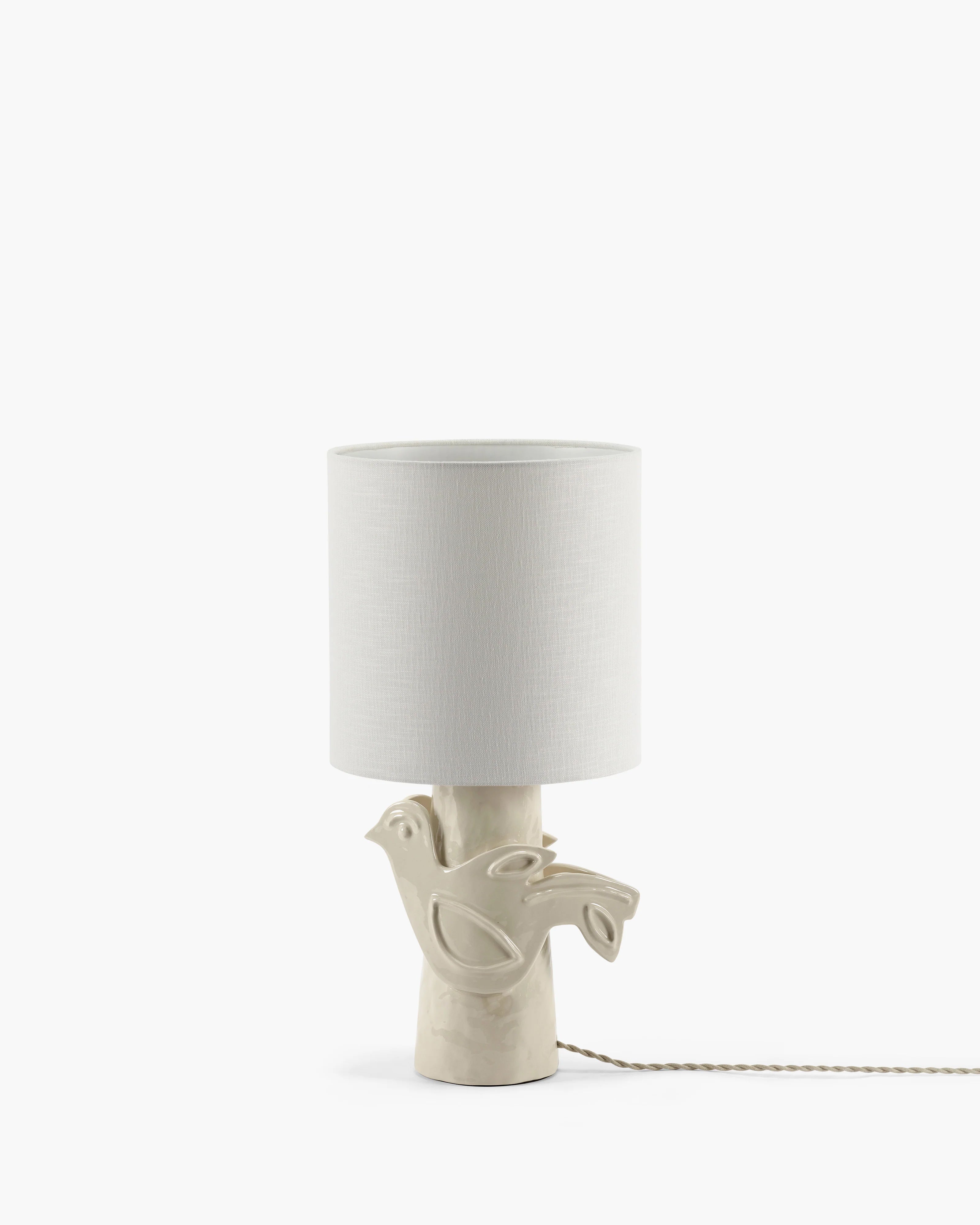 Paloma Bordlampe Hvit/Beige