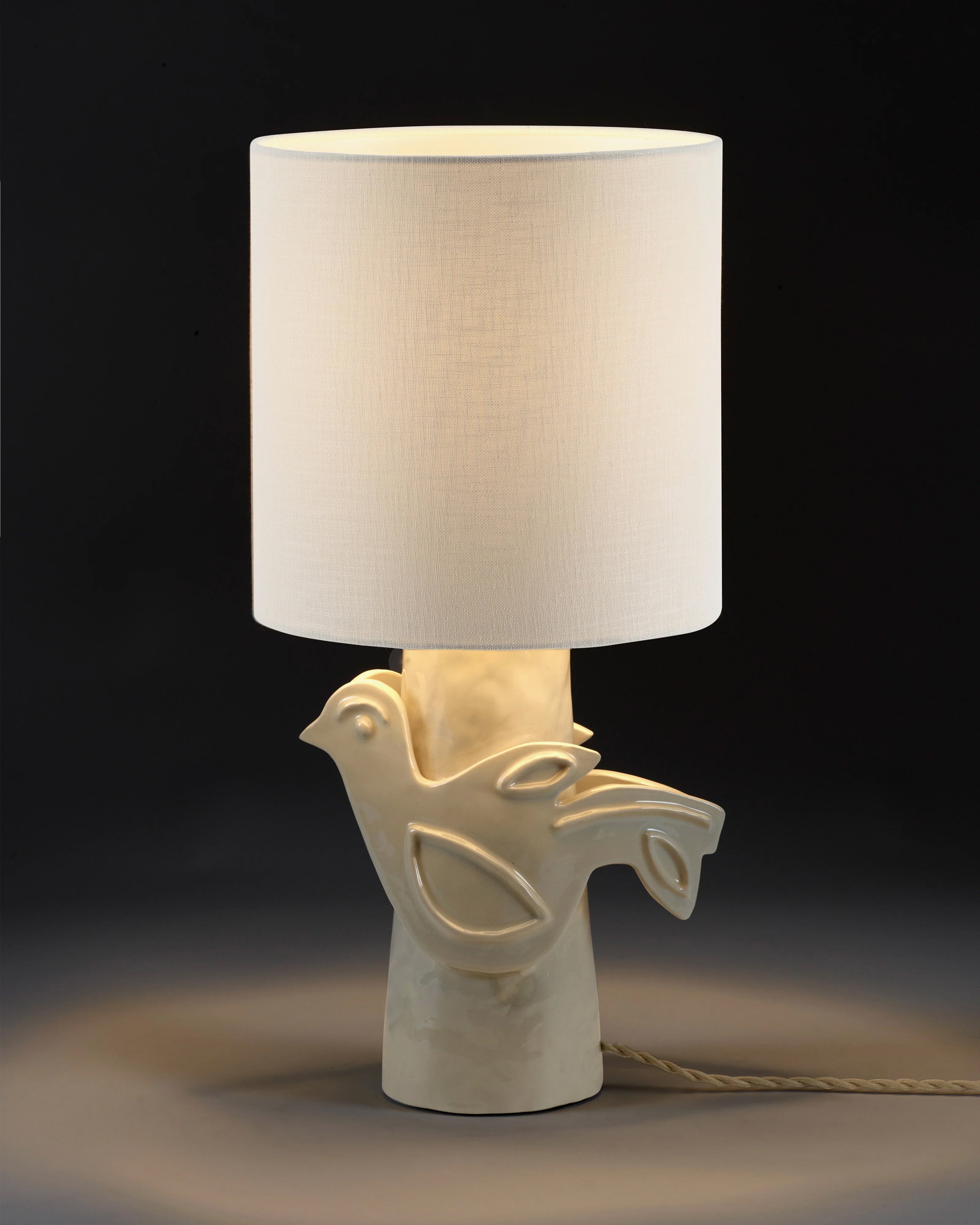 Paloma Bordlampe Hvit/Beige