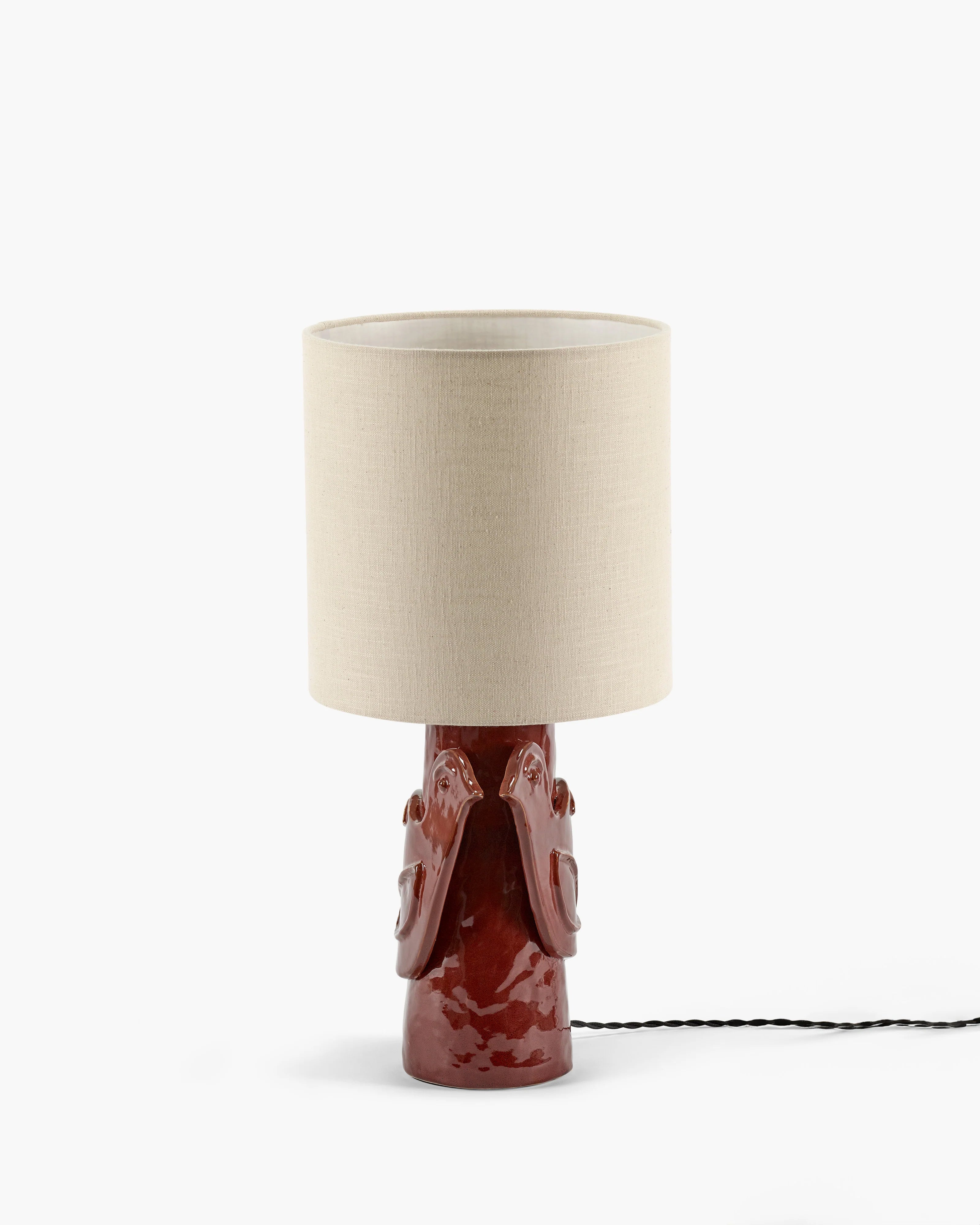 Paloma Bordlampe Rød/Beige