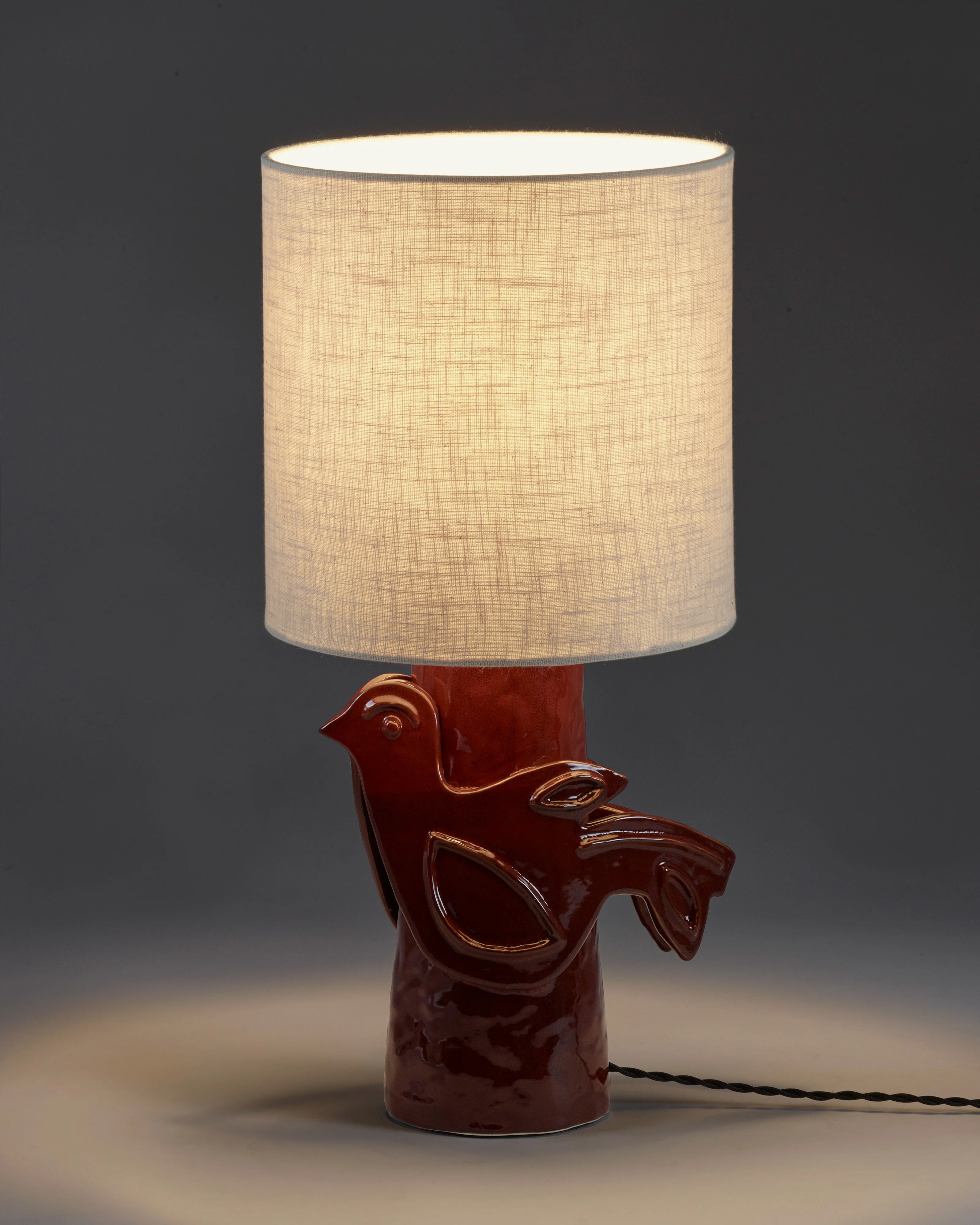Paloma Bordlampe Rød/Beige