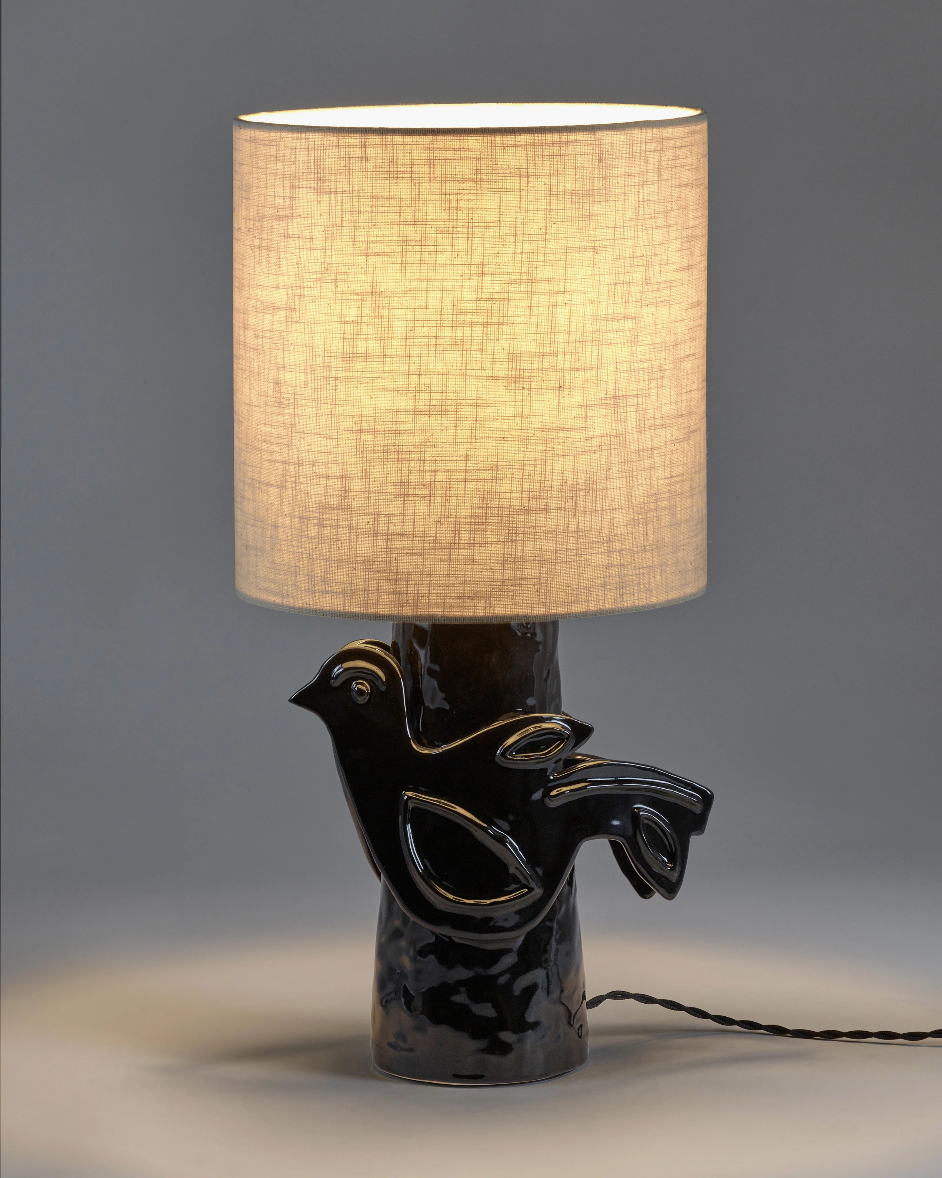 Paloma Bordlampe Sort/Beige