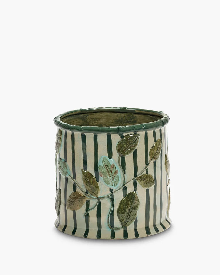 Flowerpot 11 green - beige