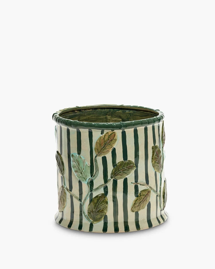Flowerpot 11 green - beige