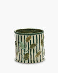 Flowerpot 11 green - beige