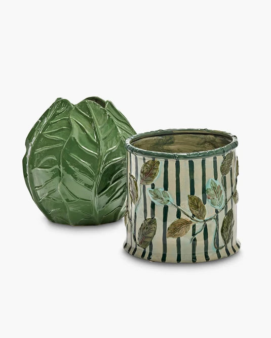 Flowerpot 11 green - beige