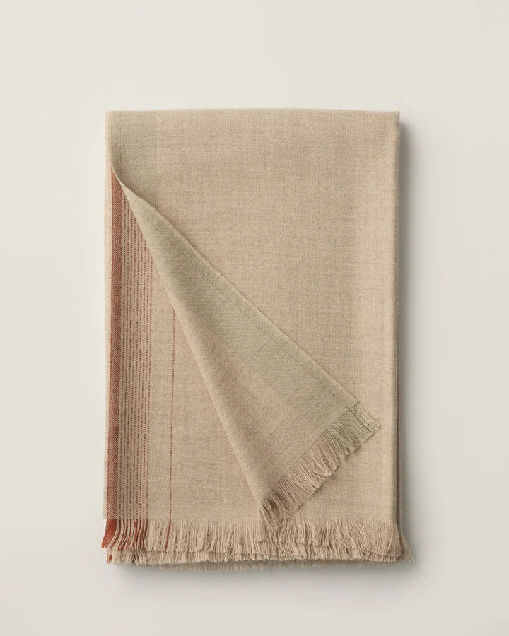 Ecru Alpakka Pledd - Beige