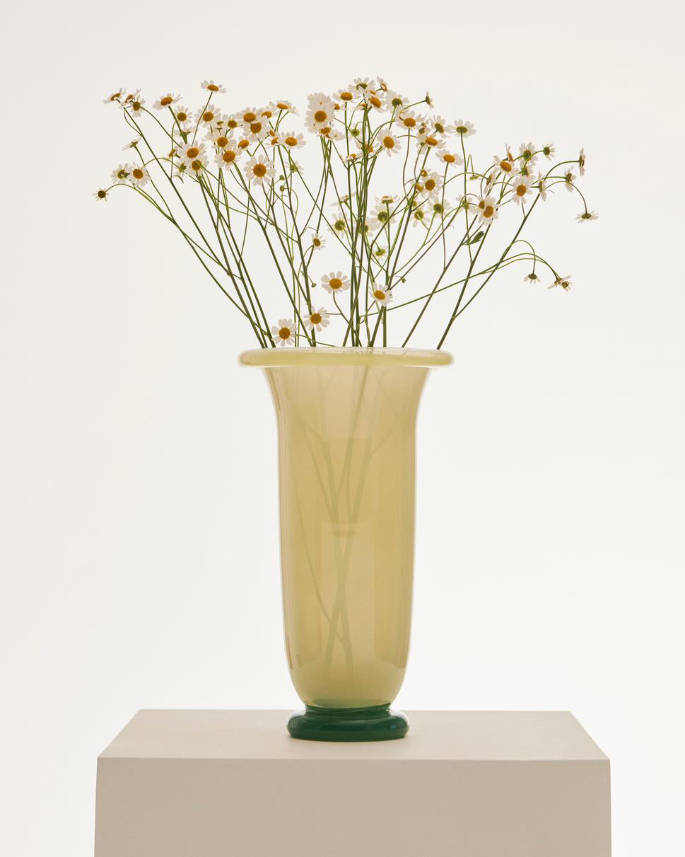 Empire Vase Large - Gul/Grønn