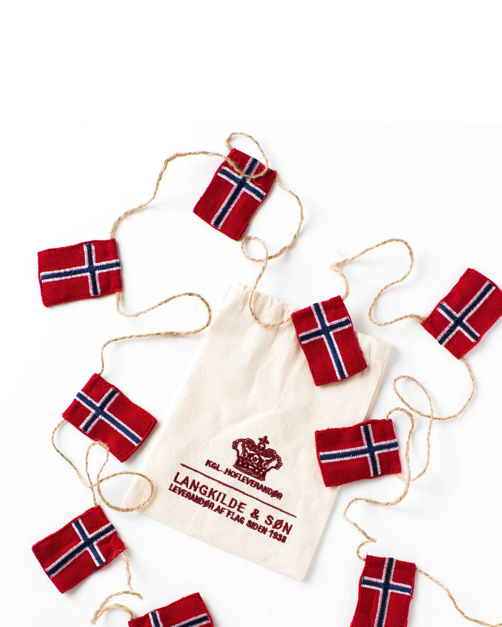 Flaggranke Liten - 10 Norske Flagg