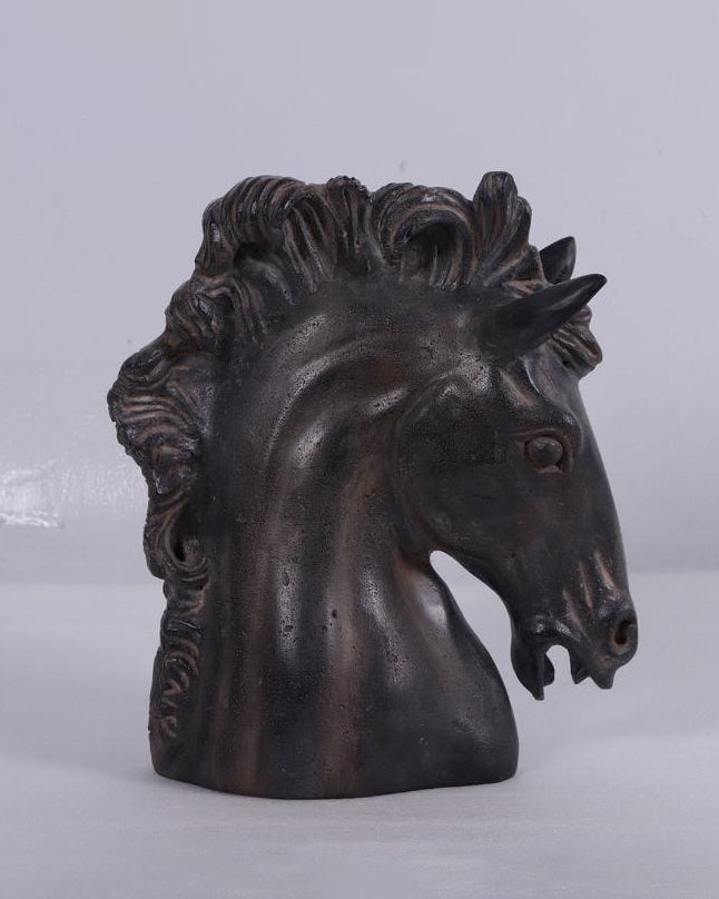 Statue Hestehode Sort