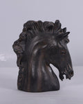 Statue Hestehode Sort