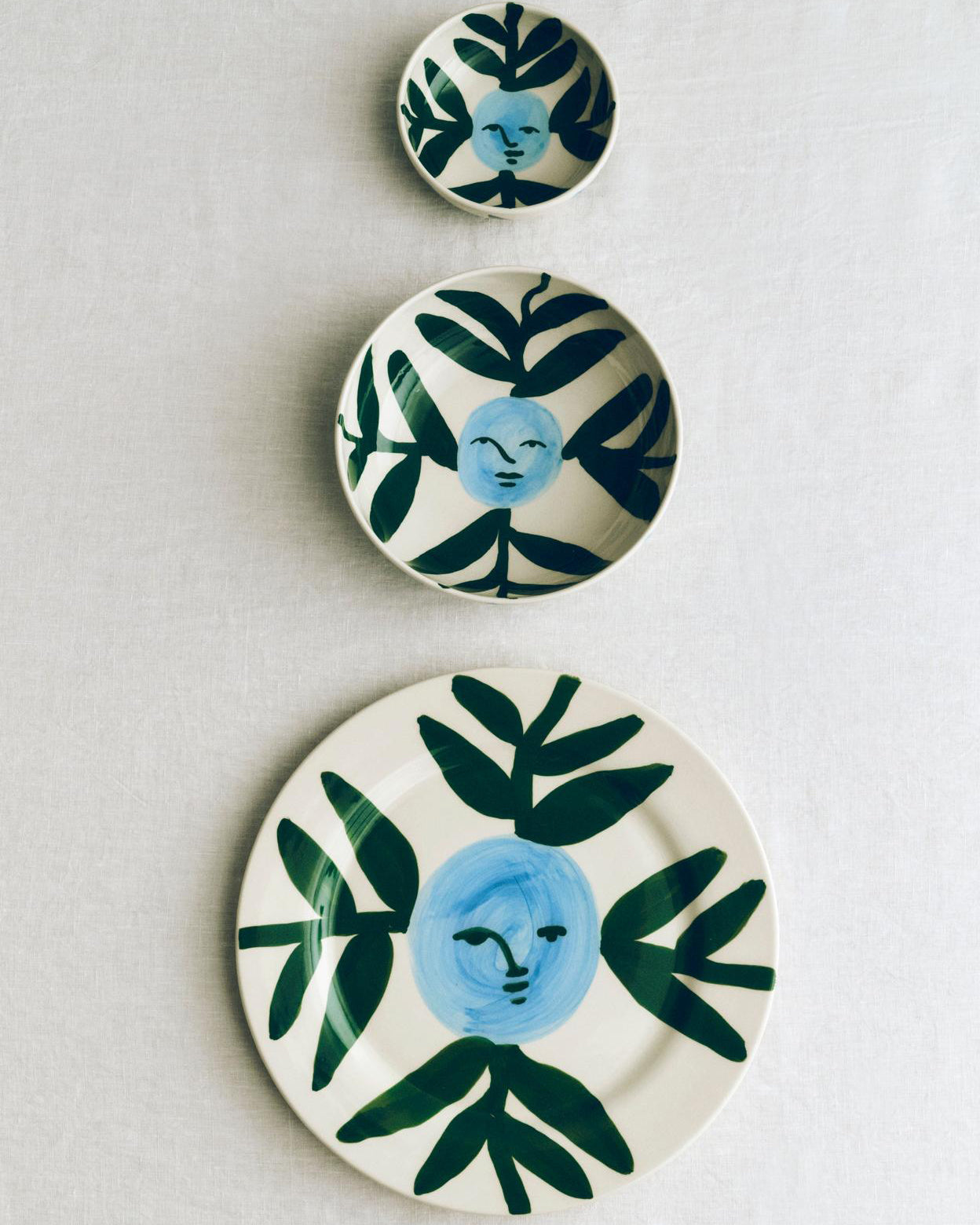 La Pittura Skål 12cm - Moon face vine