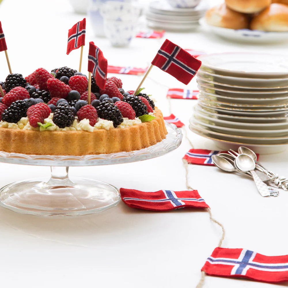Lagkakeflagg Norske Flagg