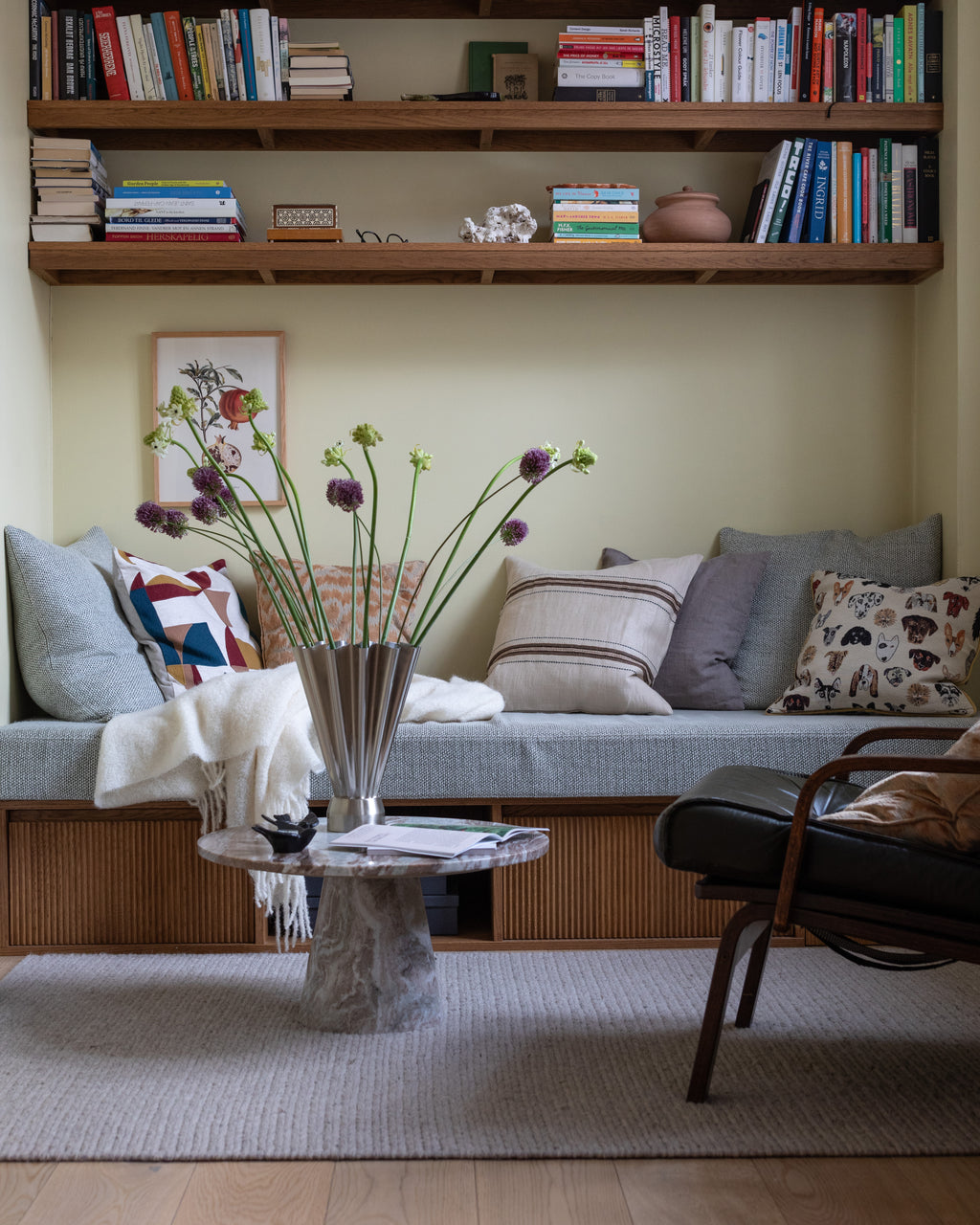 Vase Børstet Sølv - Medium