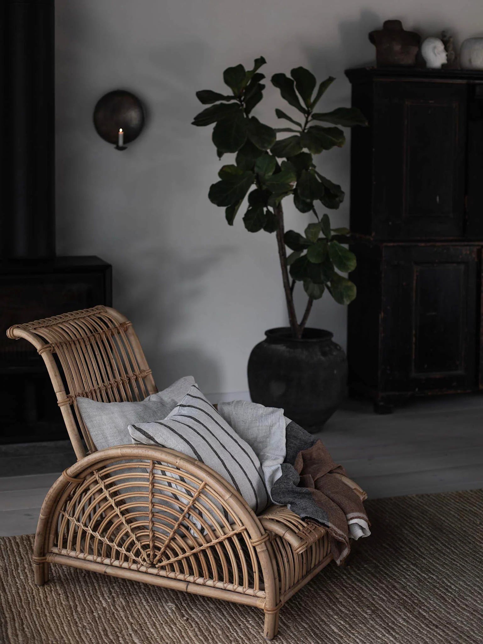 Melvin Putetrekk 50x50 - Beige Stripe
