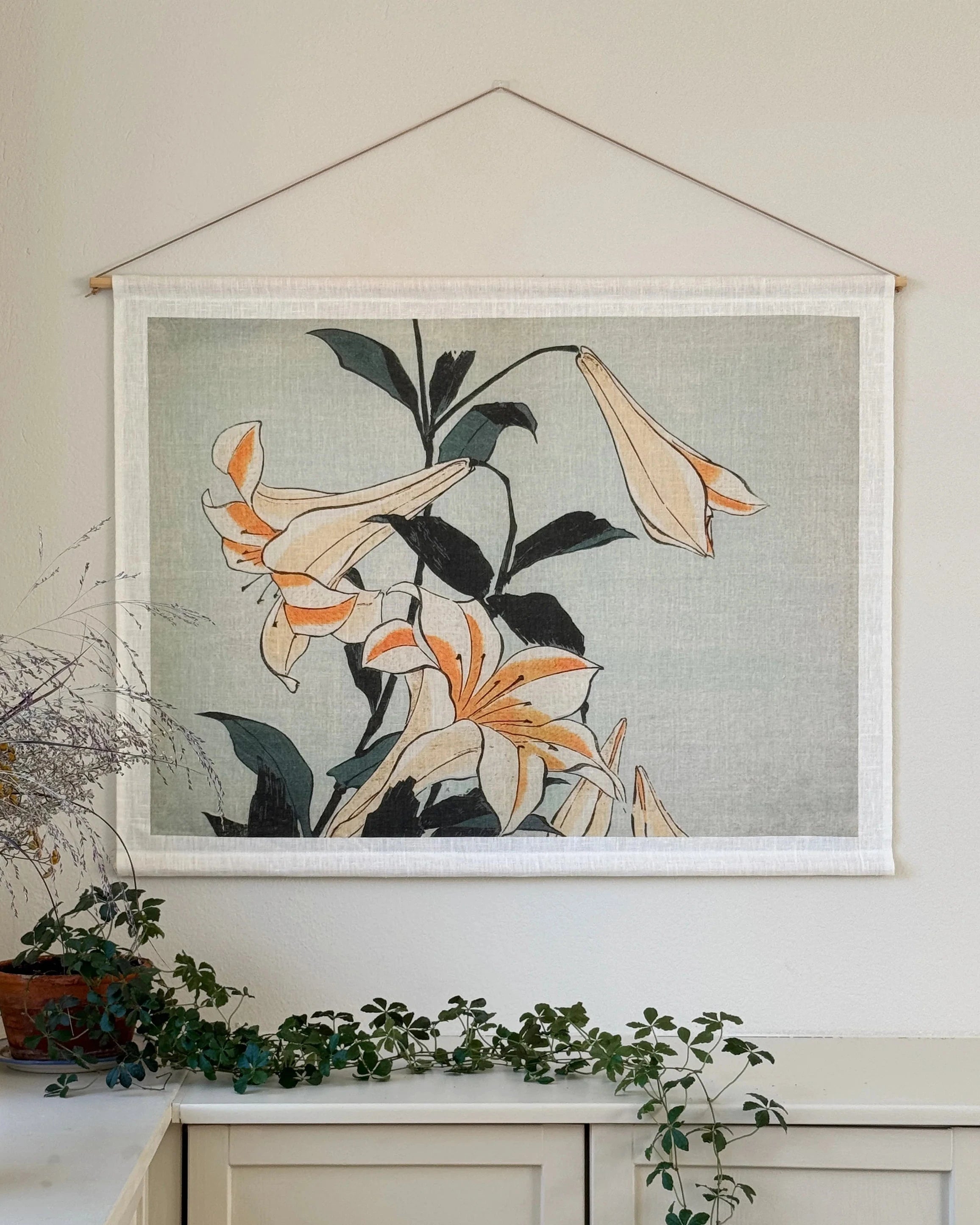 Orange Lilies - Veggteppe 140x110 cm