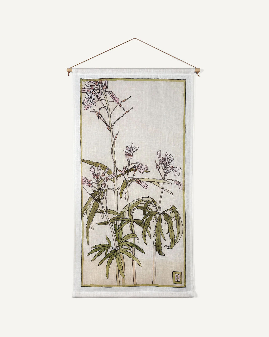 Pink Flowers - Veggteppe 45x85 cm