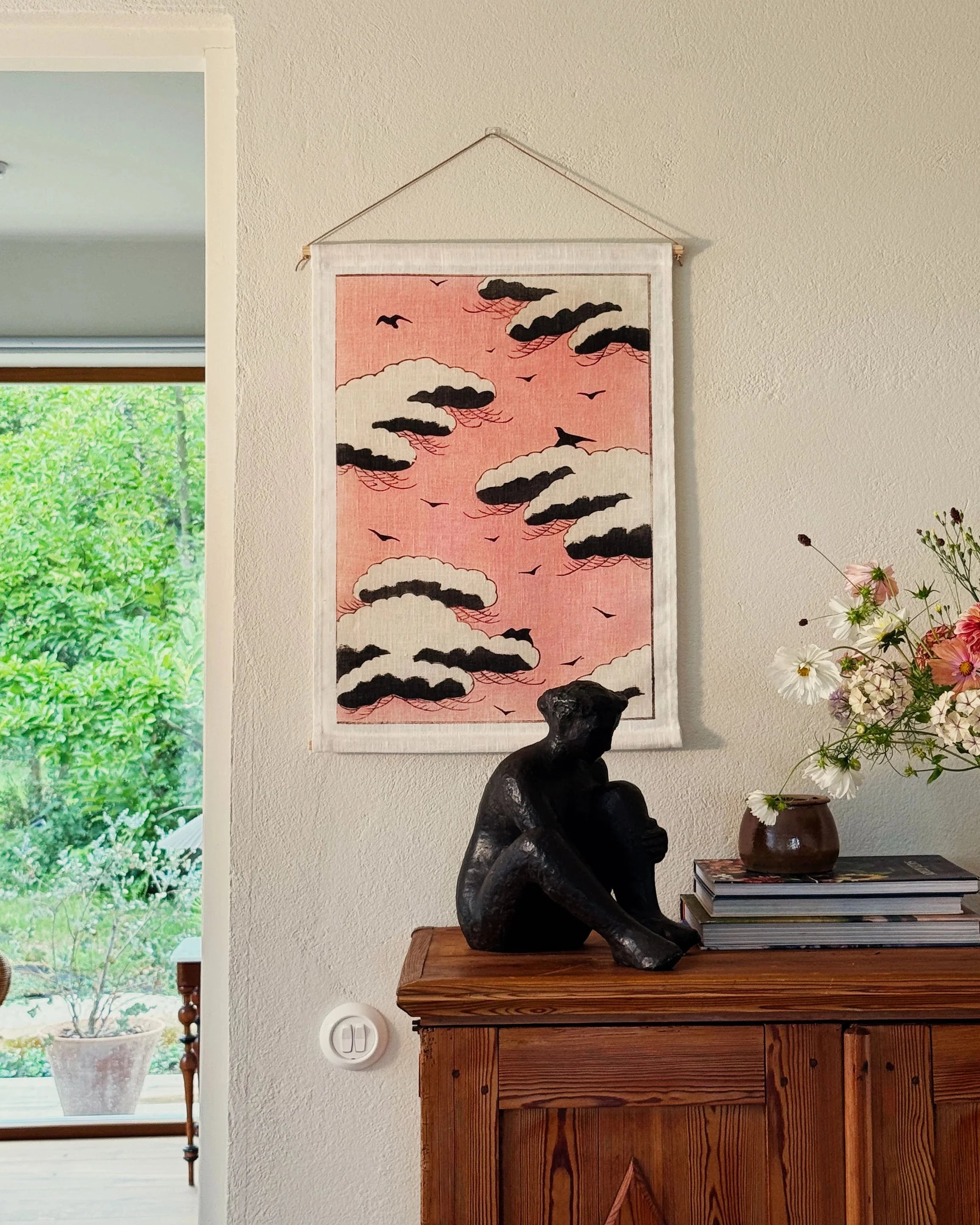 Pink Sky - Veggteppe 45x65 cm