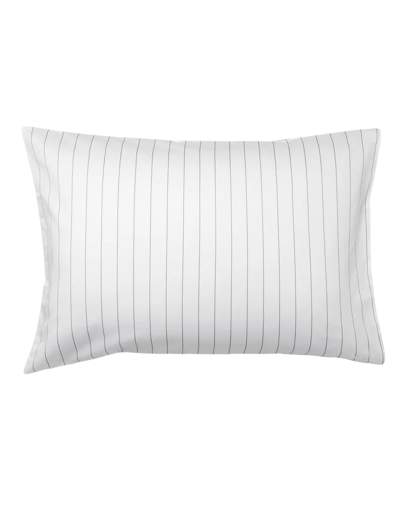 Putetrekk Sateng 50x70 - Pinstripe Brun