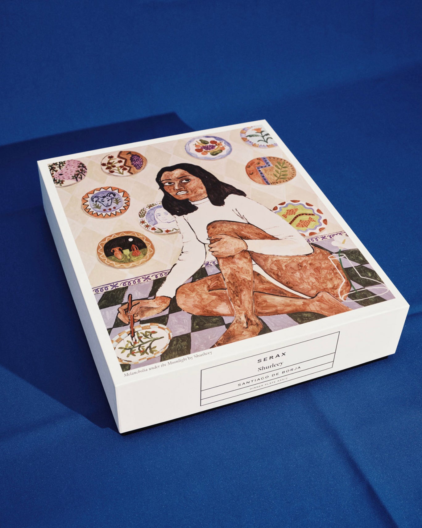 Delicia Tallerken - Blomster & Druer