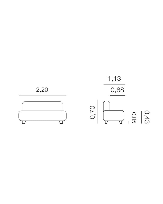 Belgrado 3-Seter Sofa