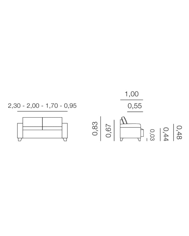 Africa 3-Seter Sofa