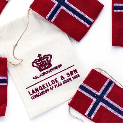 Flaggranke Stor - 10 Norske Flagg