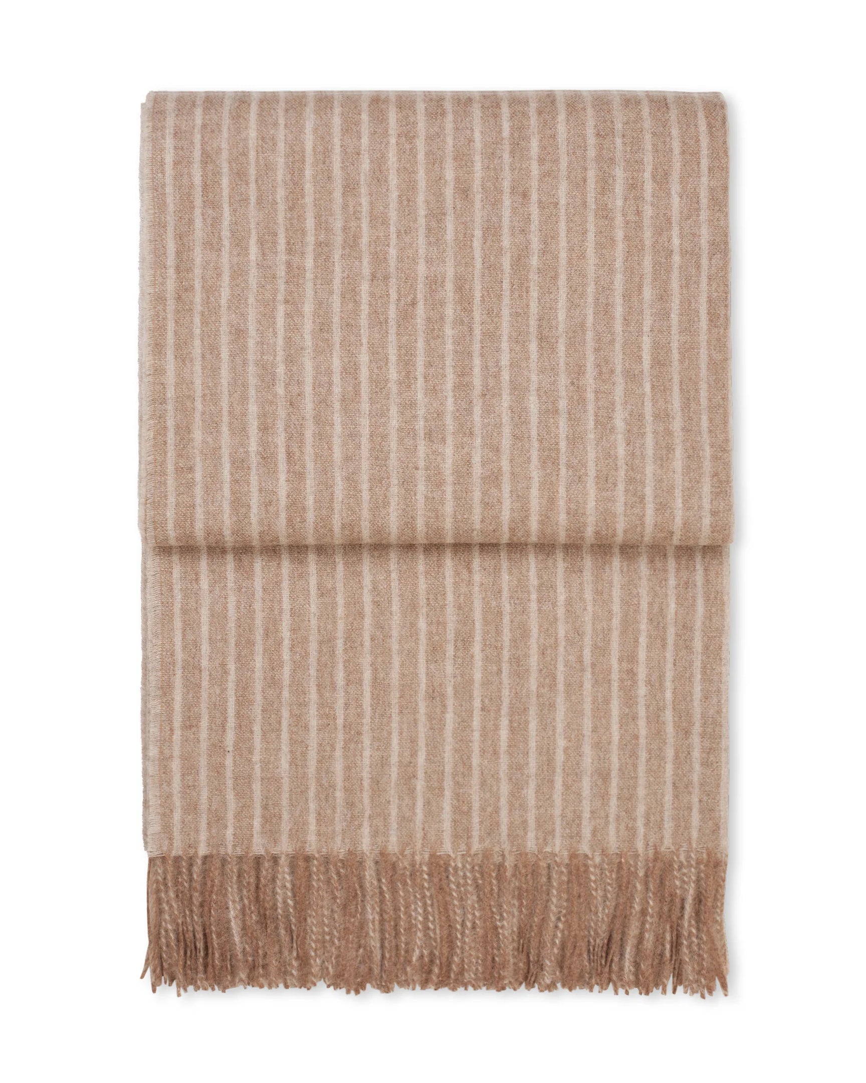 Stripes Pledd - Camel