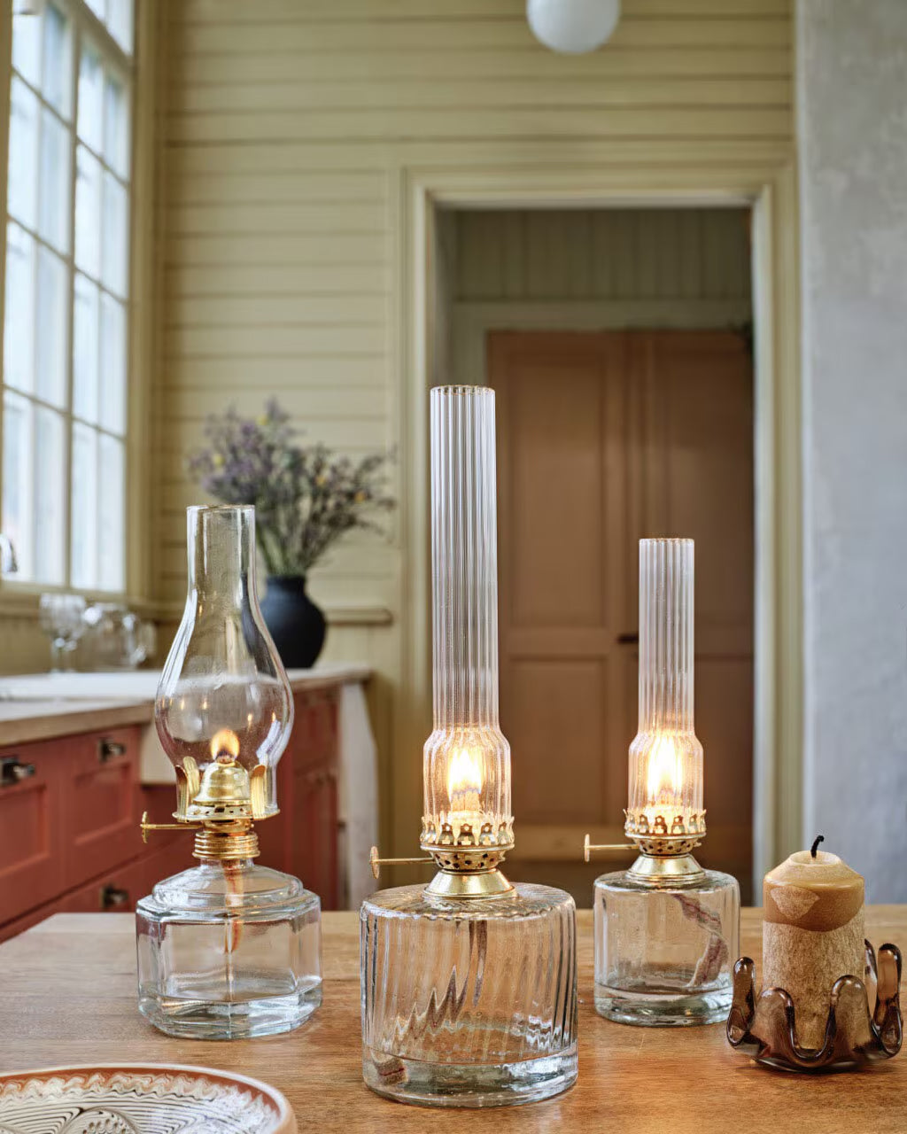 Oljelampe Elvira Klar Liten