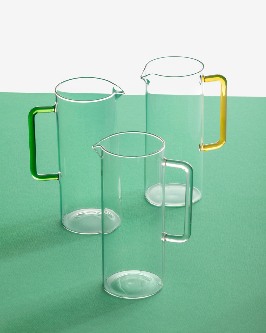 Tube Mugge - Clear Jug Yellow Handle