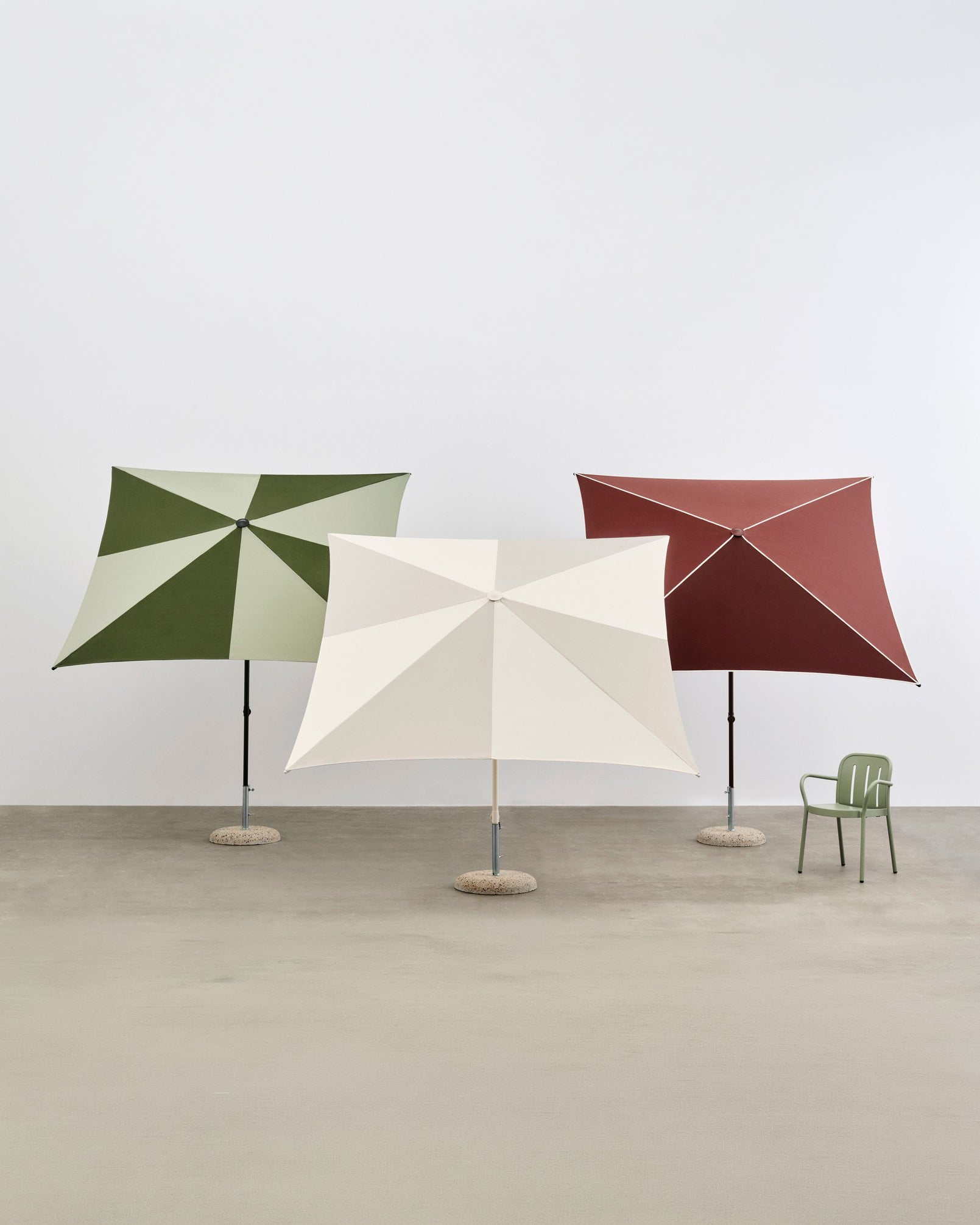 Terrazza Parasol Square - Green / Dark Green