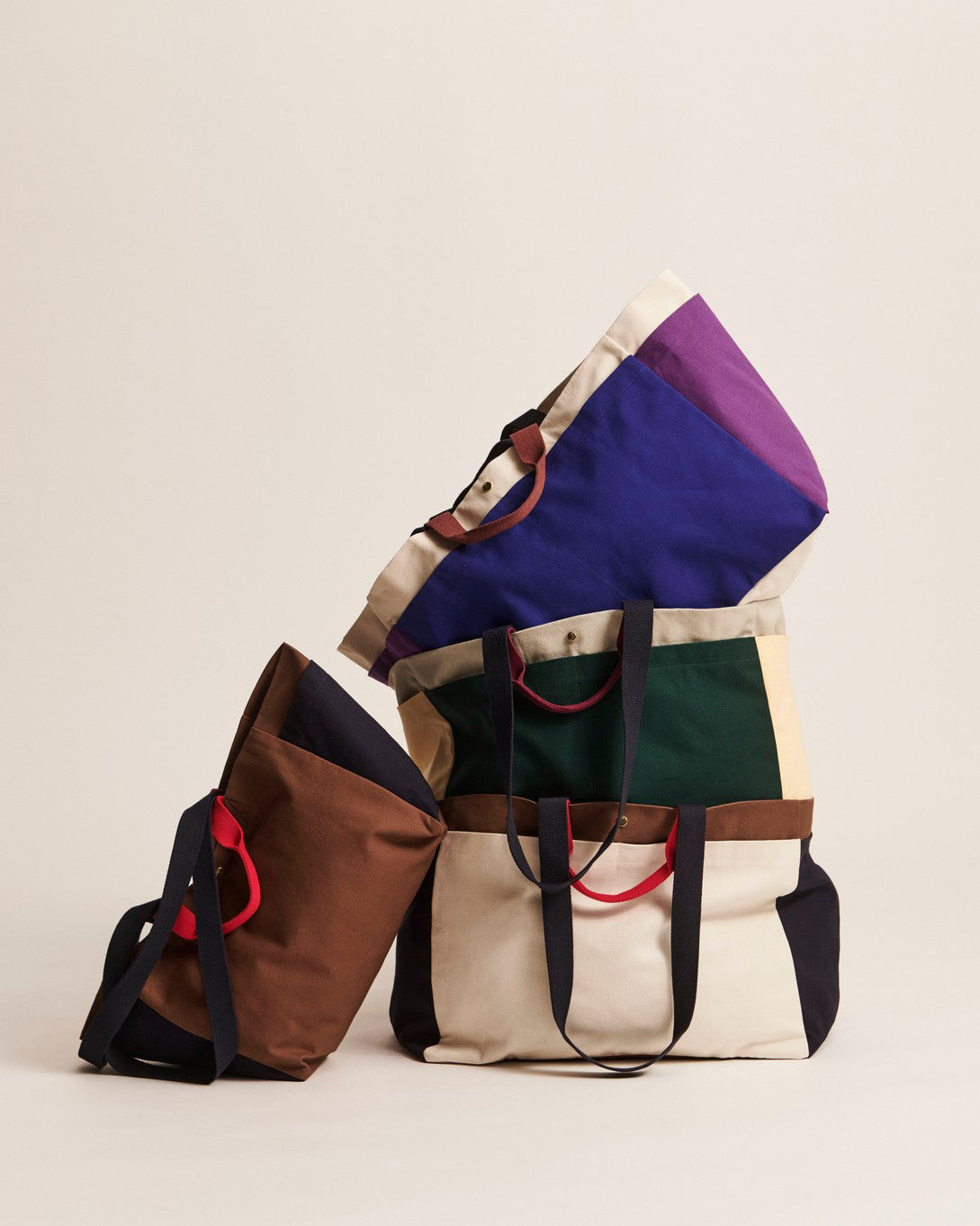 Weekend Bag - Medium, Cream Multi