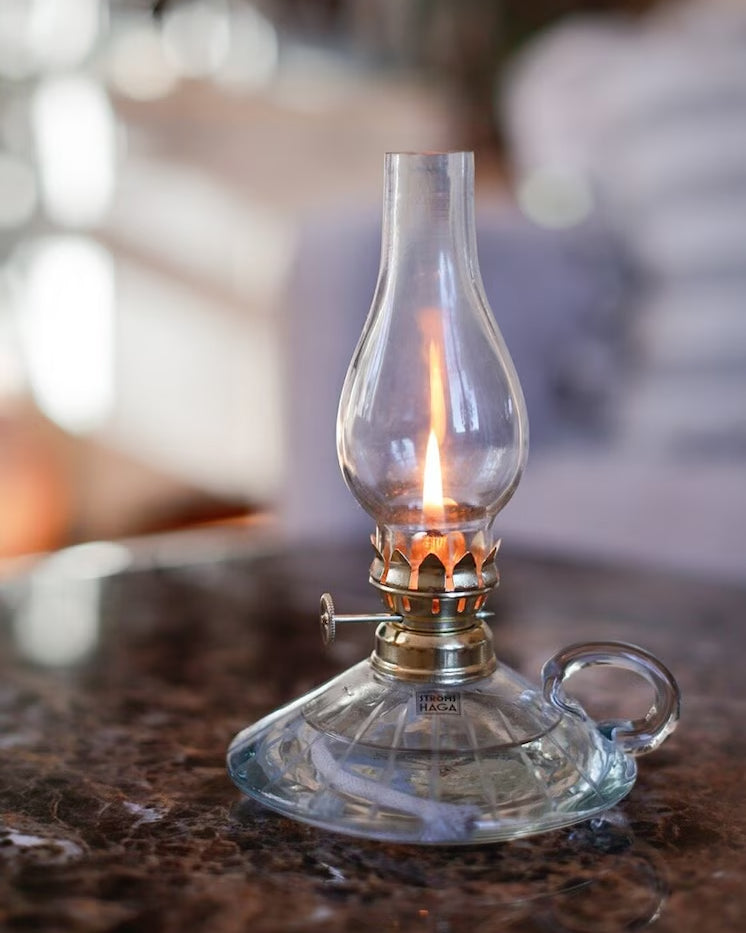 Fotogenlampe Etsad Rand m. Handtak