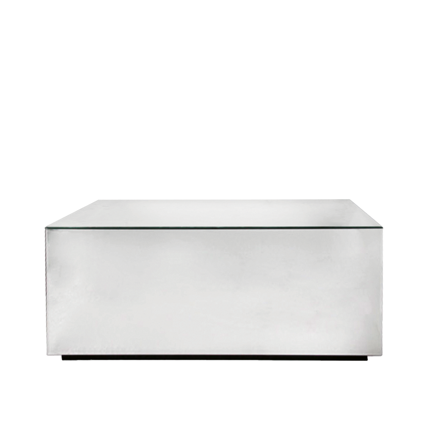 Dorian rectangular mirrored coffee table