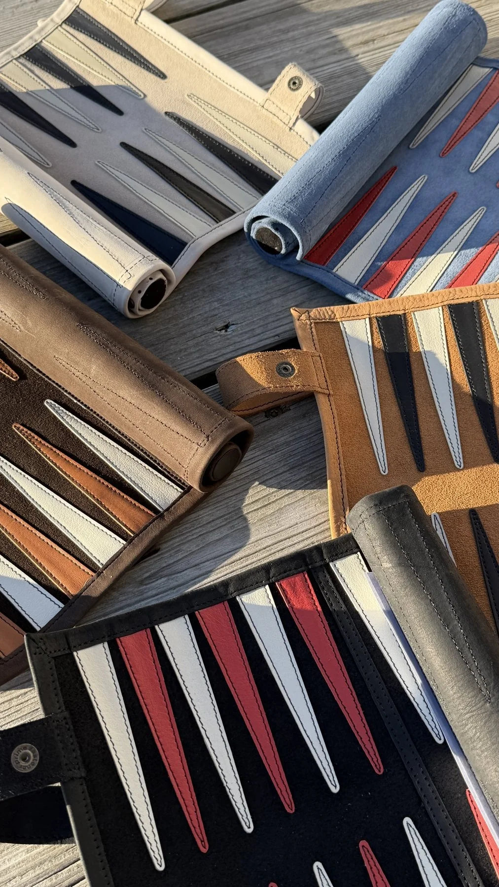 Backgammon semsket skinn