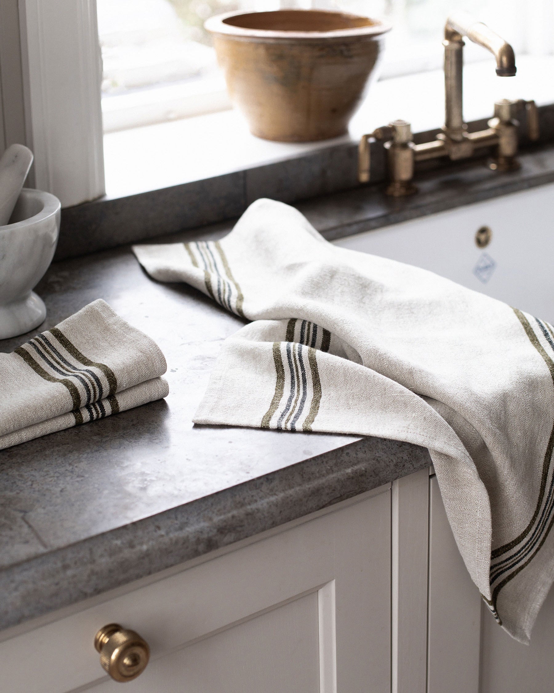 Astrid Kjøkkenhåndkle - Oliven