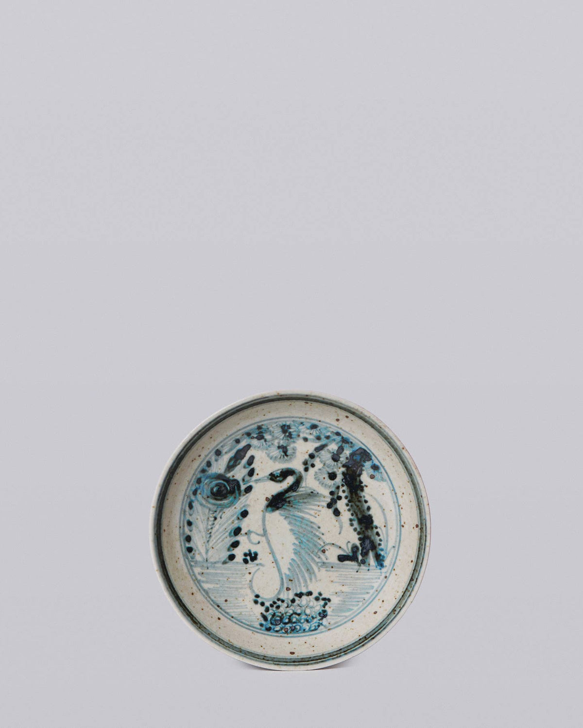 Small Blue&White - Crane