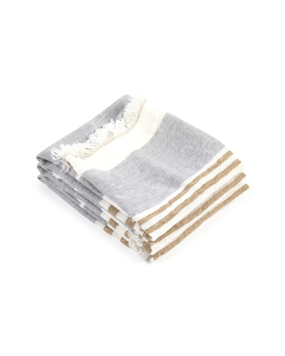 The Belgian Guest Towel - Ash Stripe