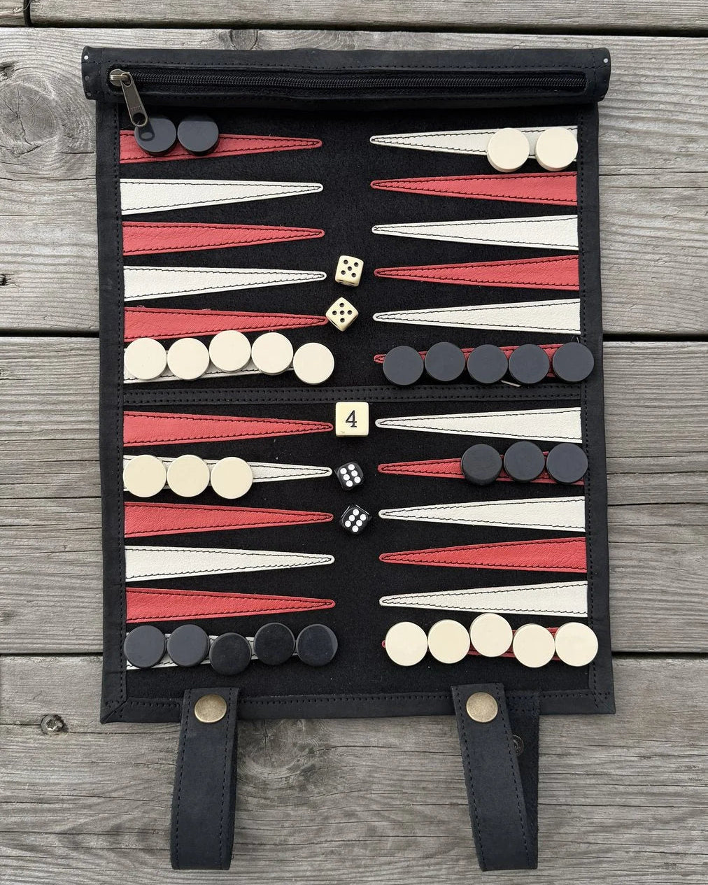 Backgammon semsket skinn