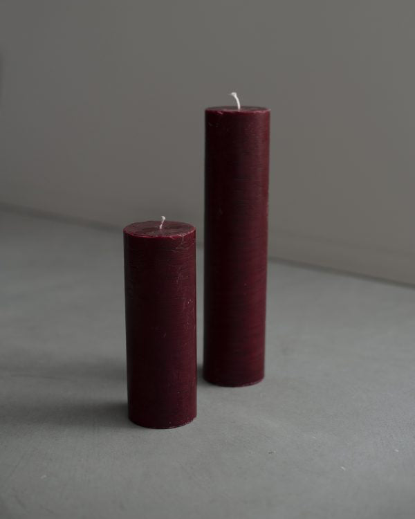 Stearinlys 70x150mm Rød