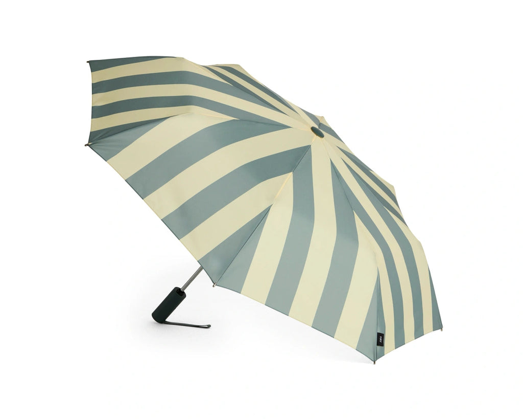 Regn Stripete paraply - Gul og Grønn