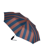 Regn Stripete paraply - Brun og Blå