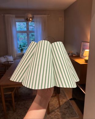 Lampeskjerm Green Stripe