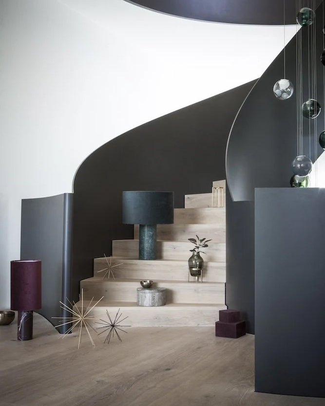 Bordlampe Statement - Burgunder