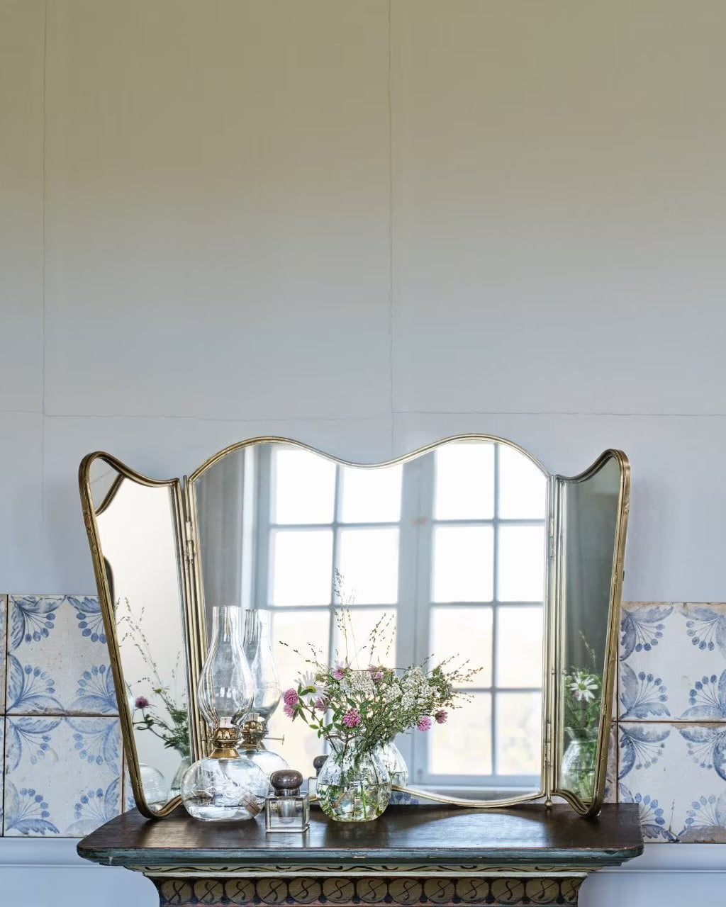 Speil Jonna 3-delt Antikk Messing