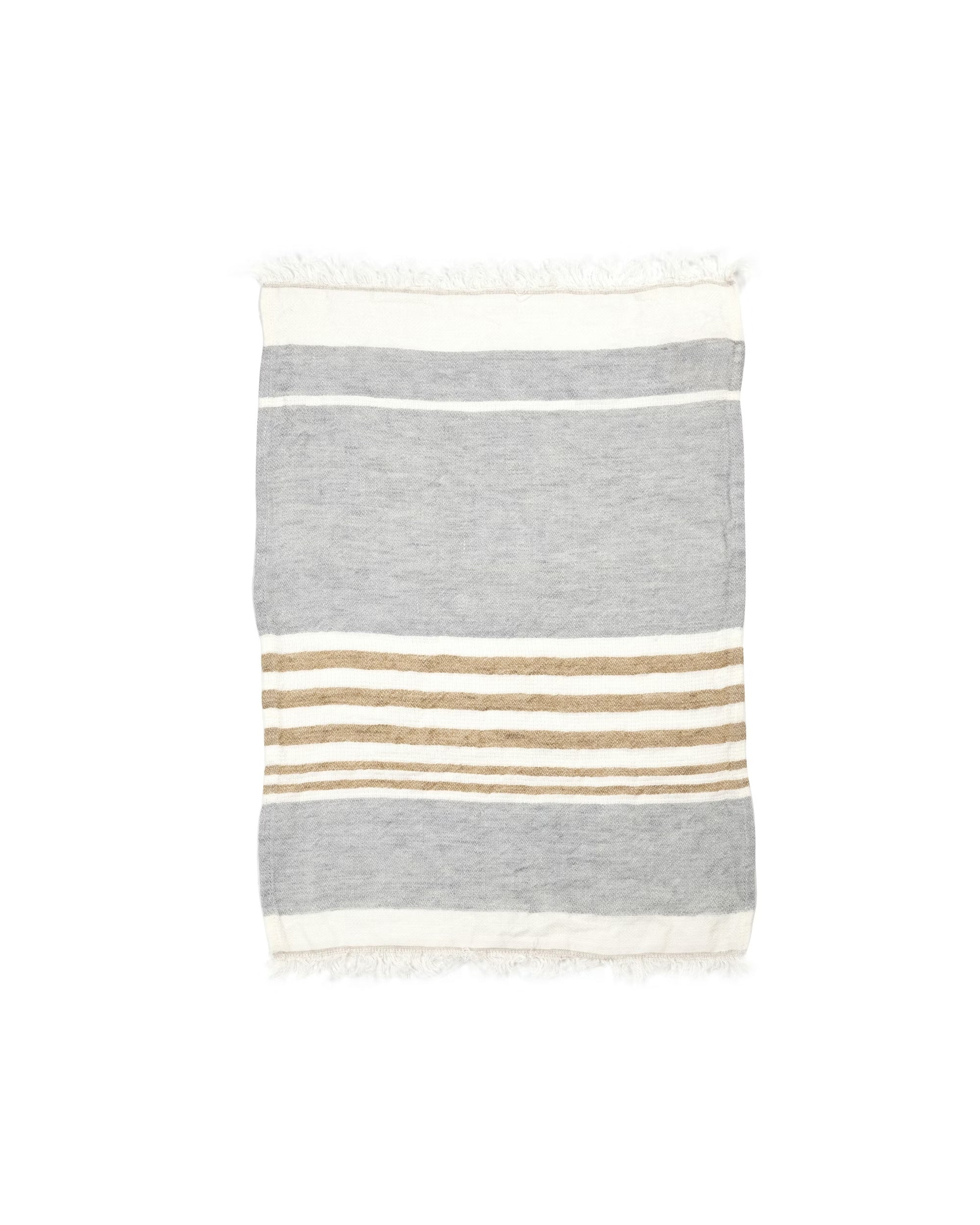 The Belgian Guest Towel - Ash Stripe