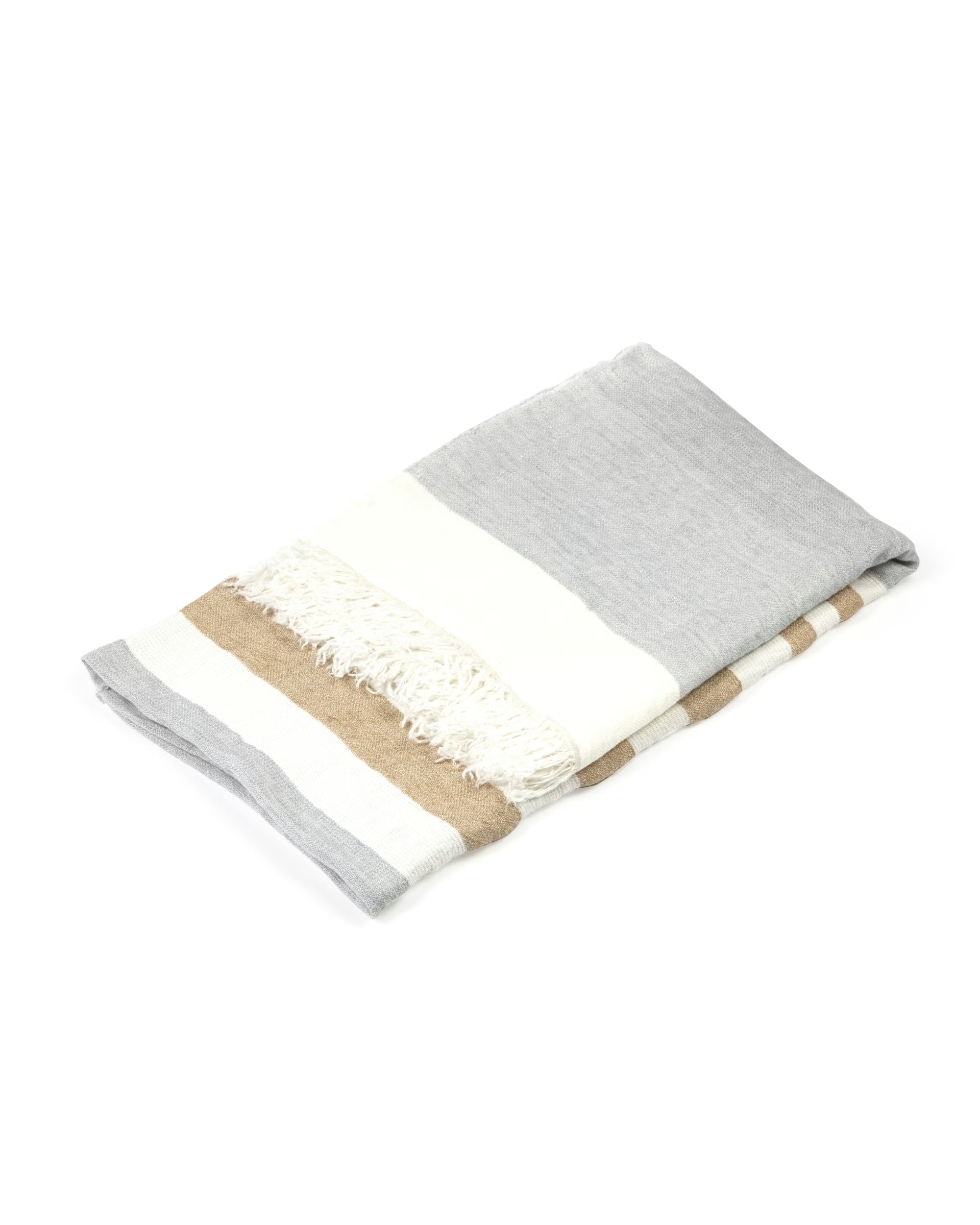 The Belgian Guest Towel - Ash Stripe