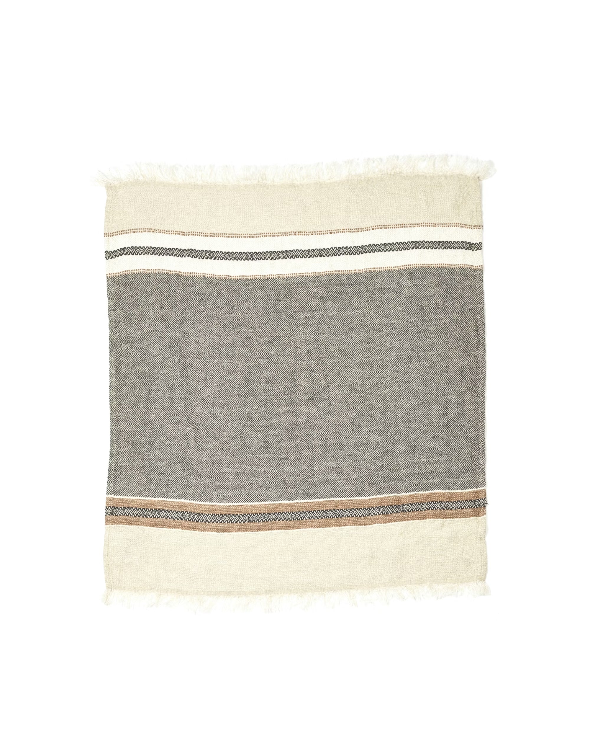 The Belgian Guest Towel - Beeswax Stripe