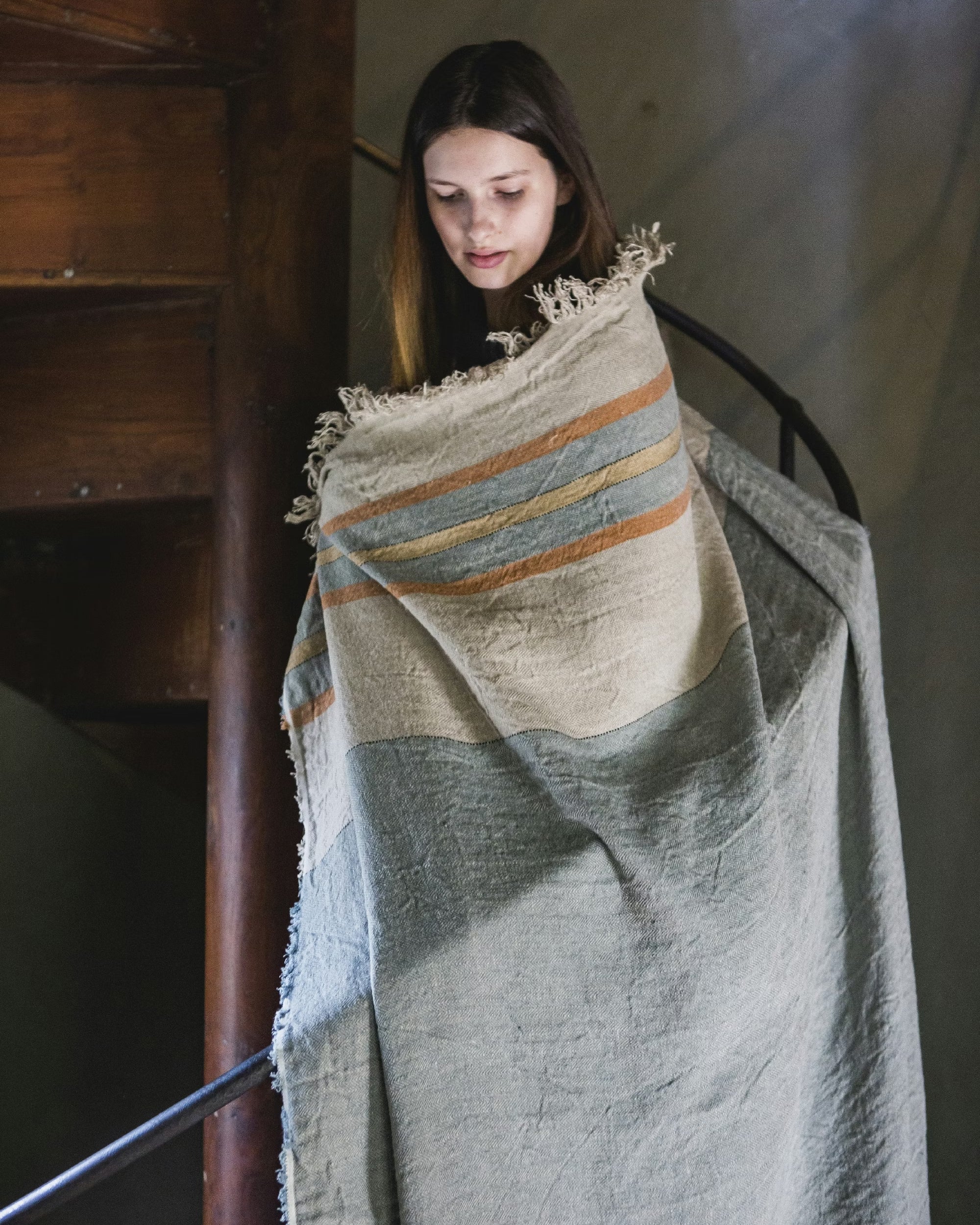 The Belgian Towel Fouta - Multi stripe 110x180 cm