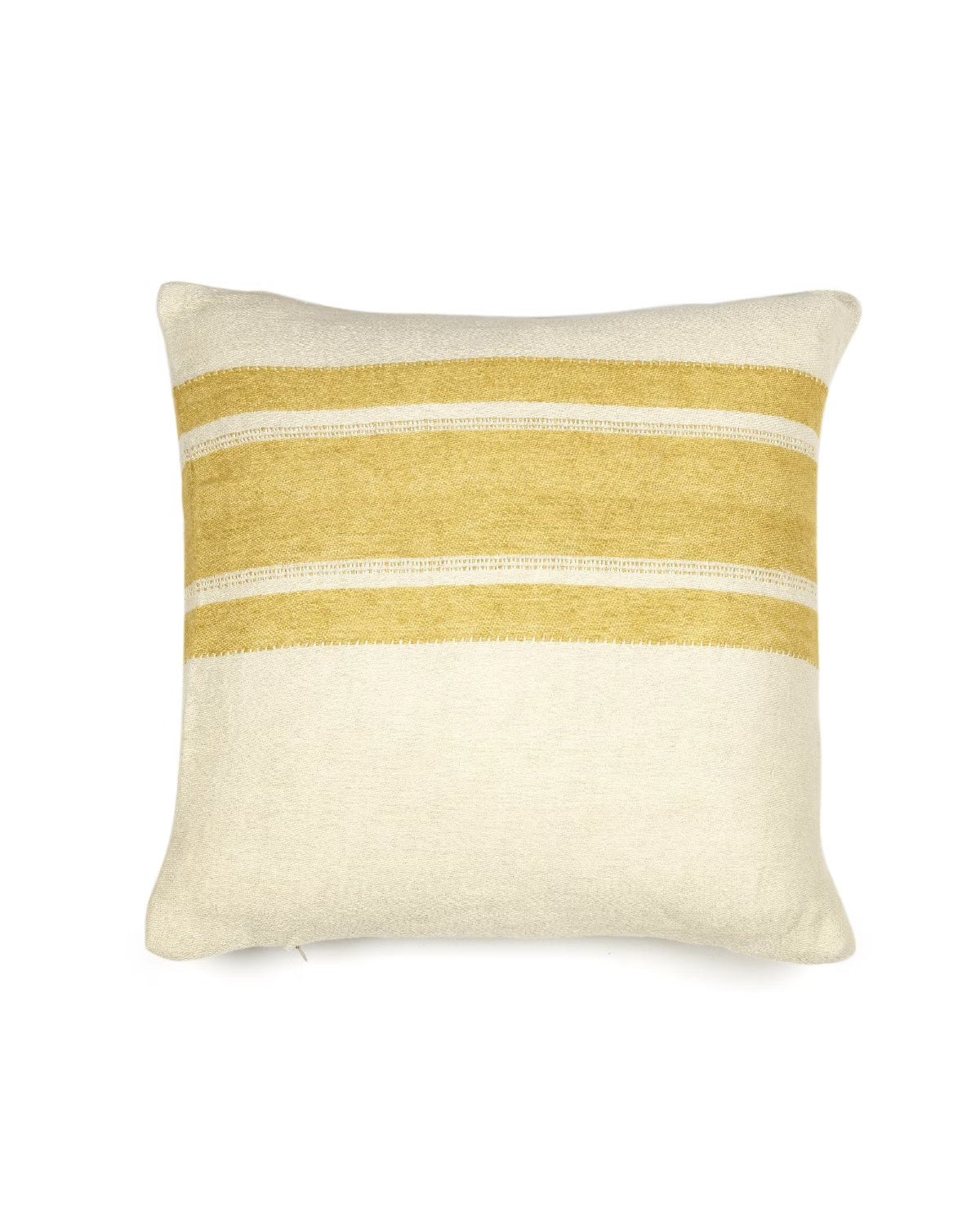 Mustard Stripe Putetrekk - 50x50 cm